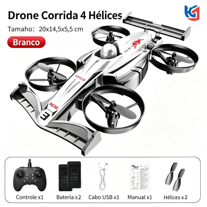 Drone de Corrida 2 em 1 — Carro Voador RC