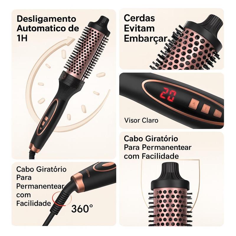 Desligamento automático, visor e cabo giratório