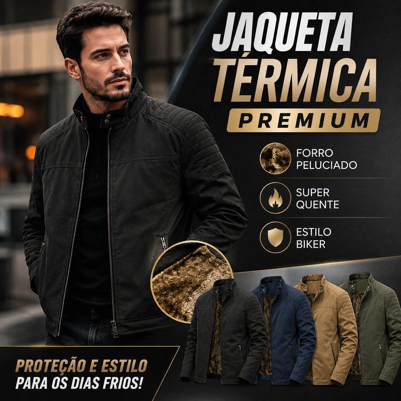 Jaqueta térmica premium no modelo