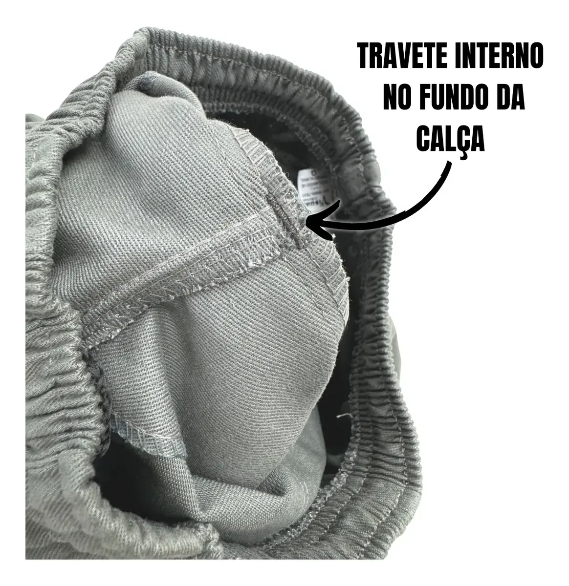 Travete interno no fundo da calça