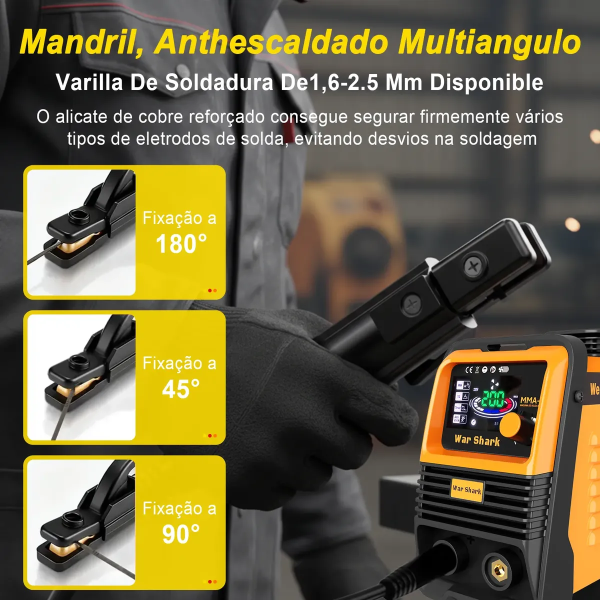 Detalhes da máquina de solda