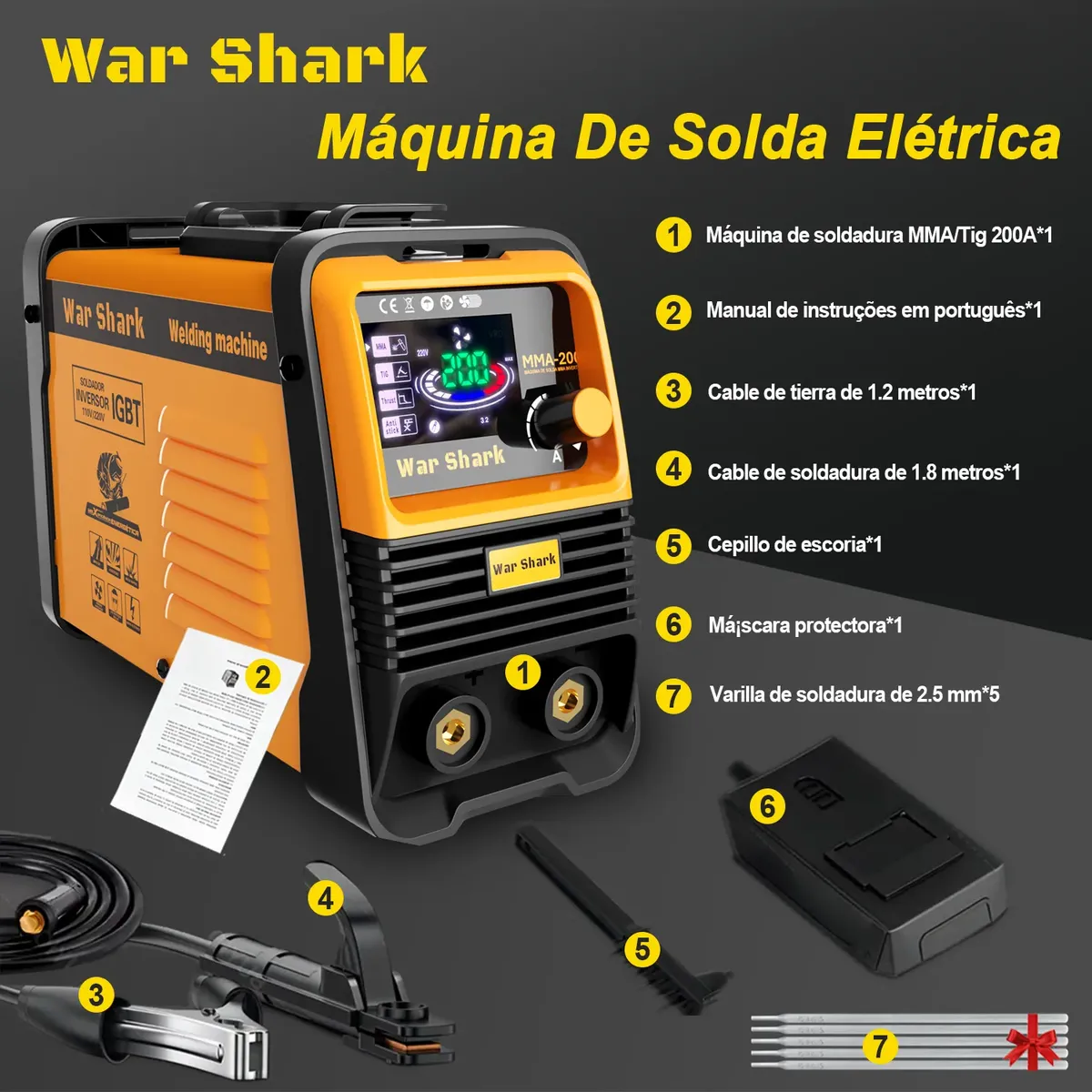 Máquina de solda portátil